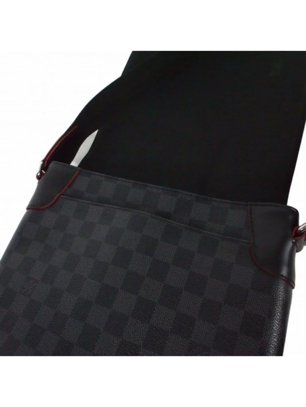 Louis Vuitton Damier Graphite District PM NM Shoulder Bag Black